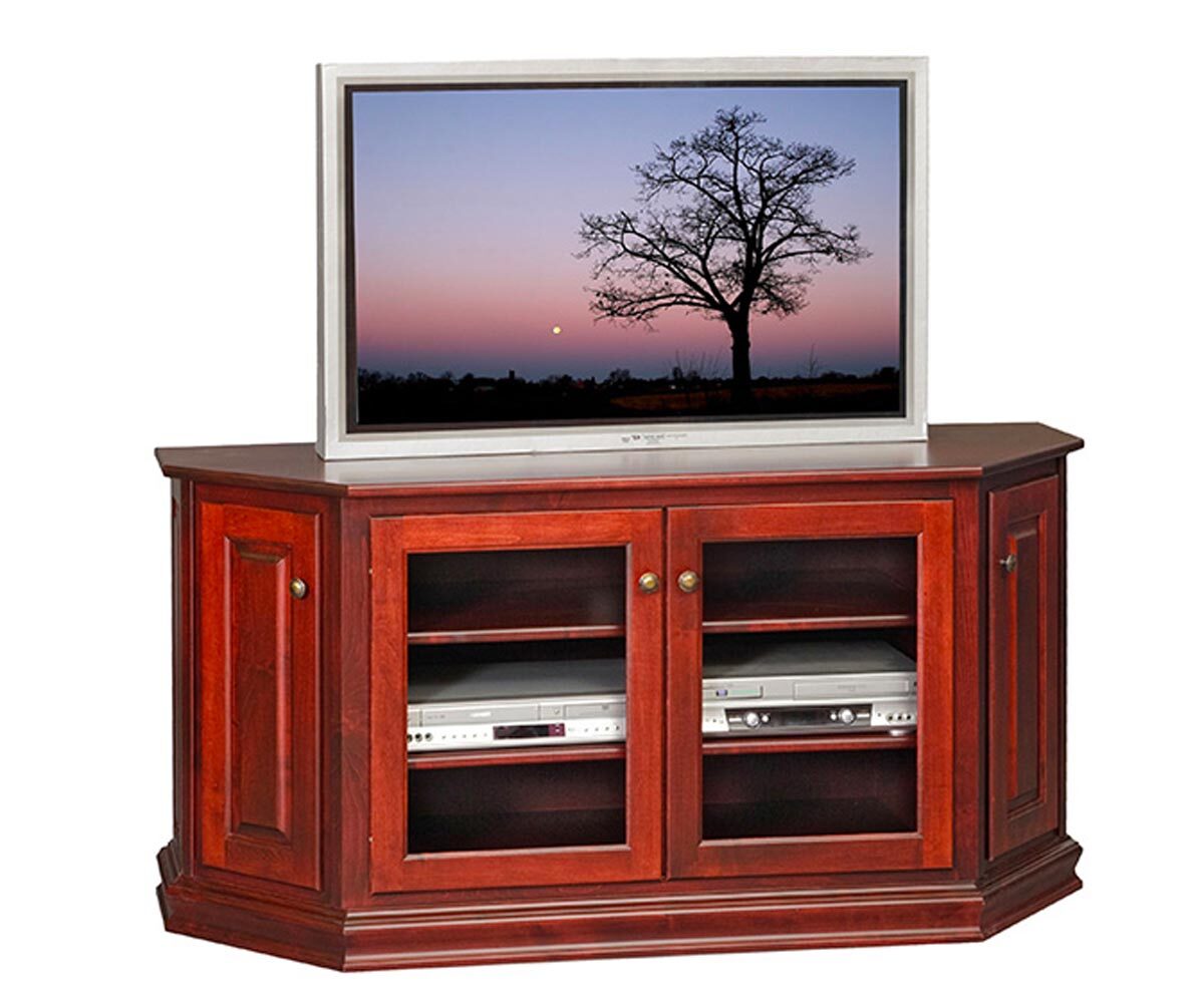 Amish 61" Canted Front TV Console