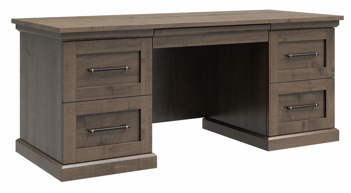 Amish Oia Rustic Barnwood 3pc Office Set