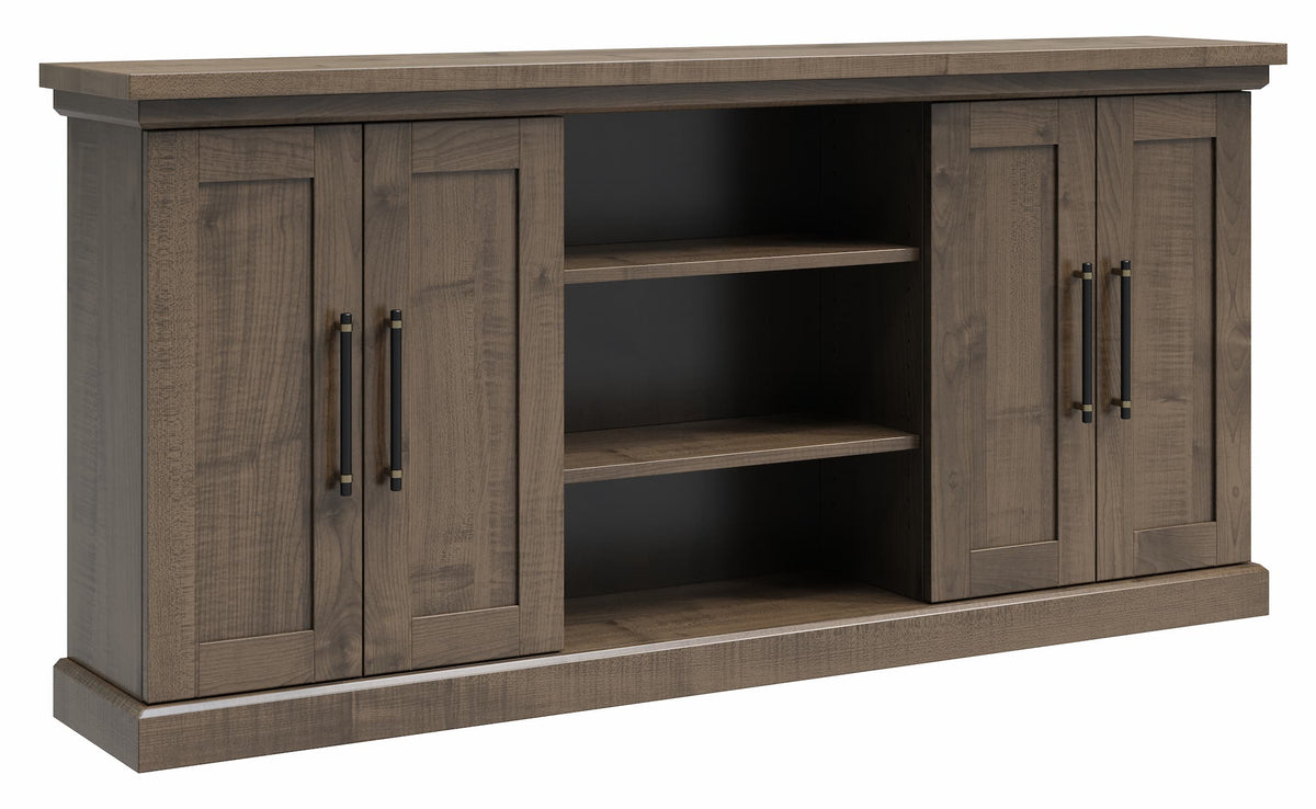 Amish Oia 4 Door Storage Bookcase