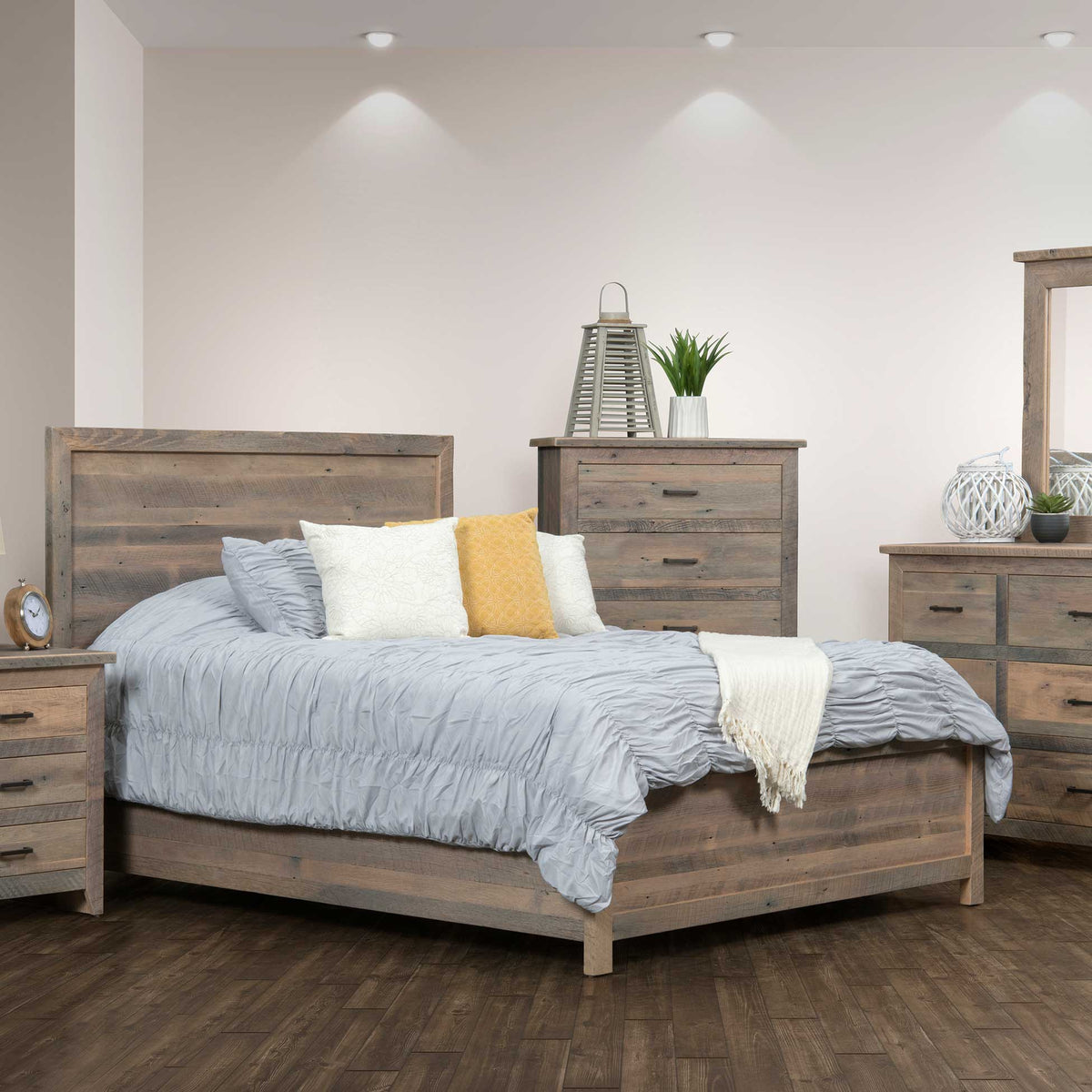 Amish Odessa Rustic Barnwood Bed