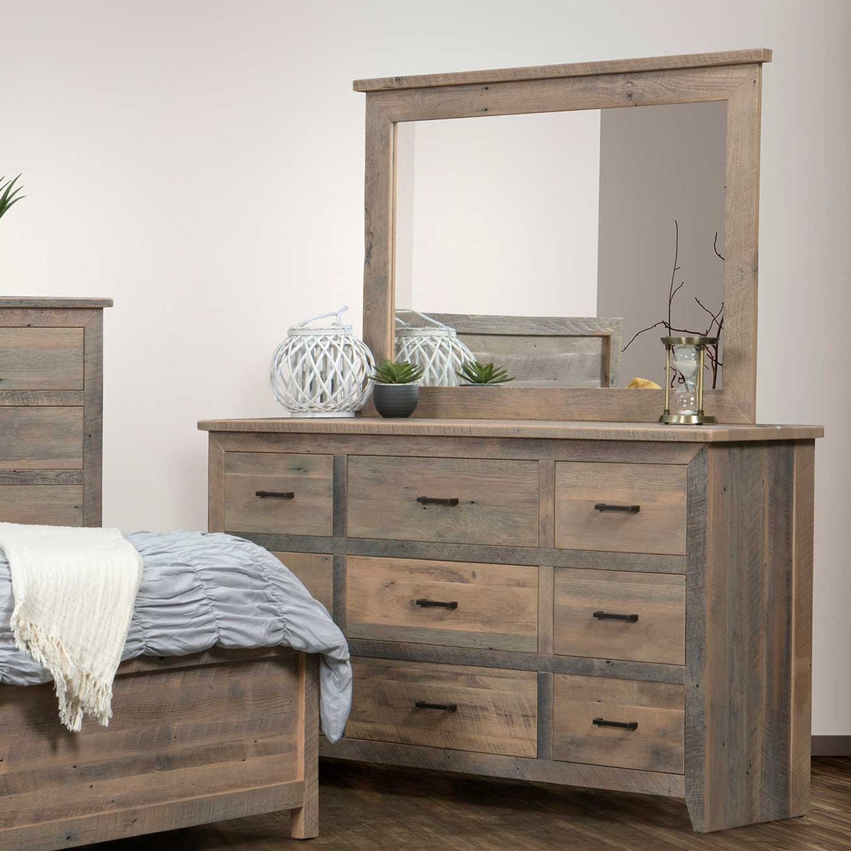 Amish Odessa Rustic Barnwood Dresser