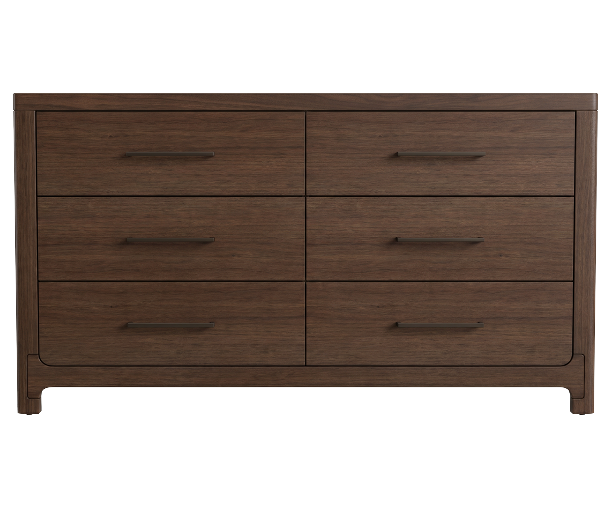 Amish Wilshire Modern 6-Drawer Bedroom Dresser