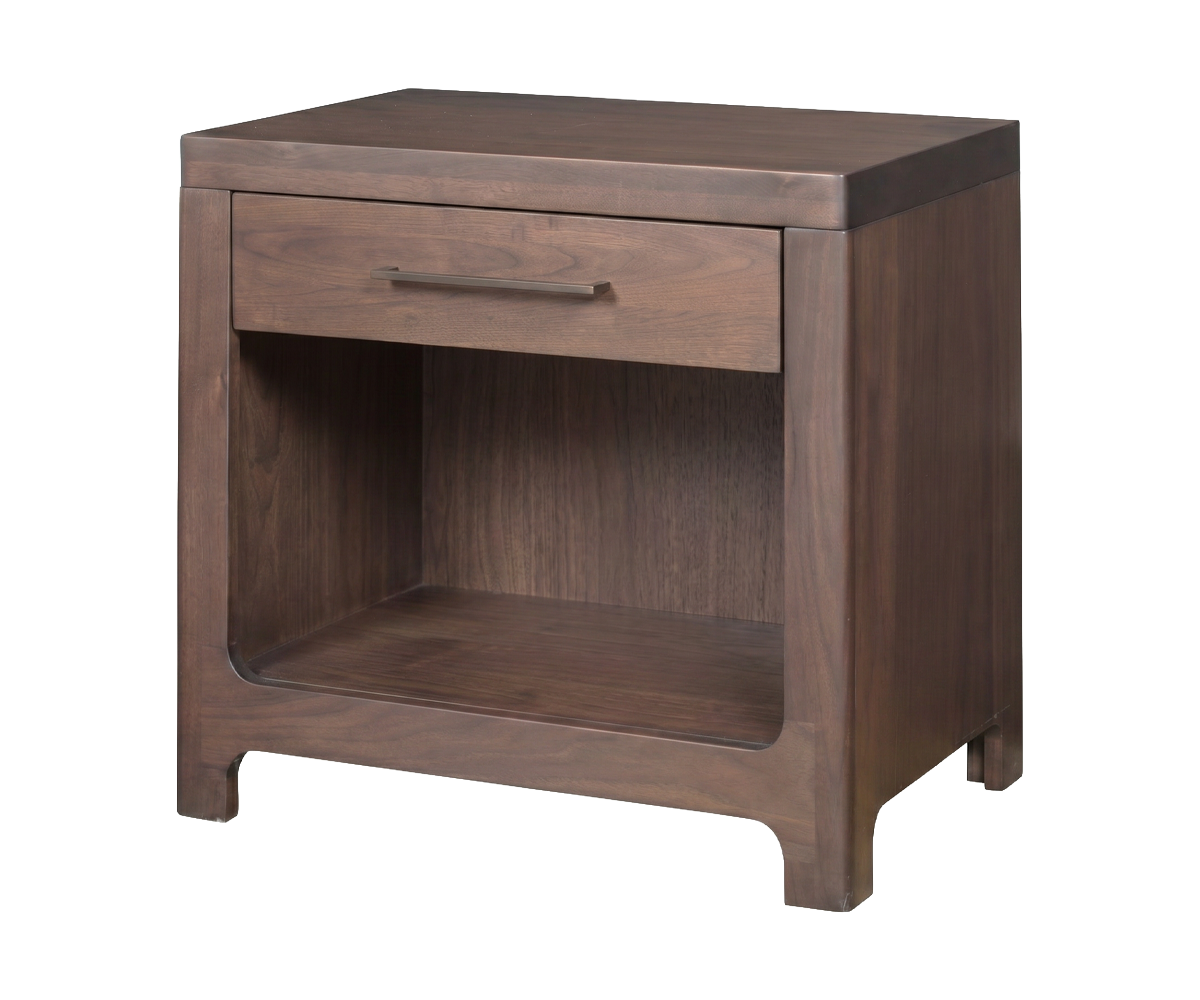 Amish Wilshire Modern Open Nightstand