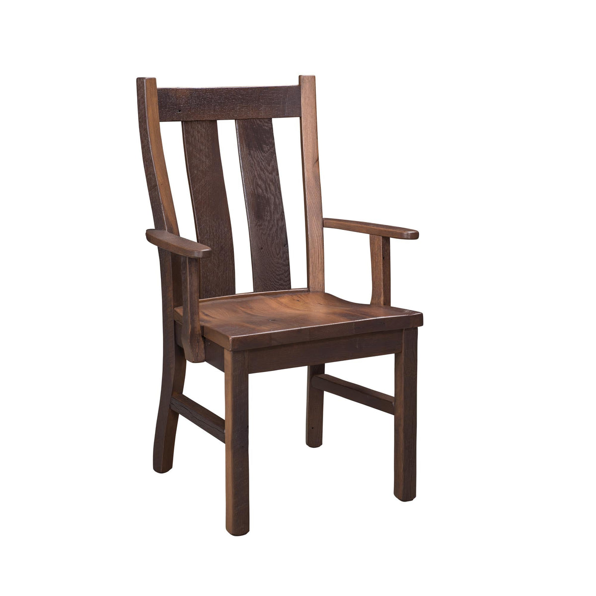 Amish Headington Rustic Barnwood Arm Chair