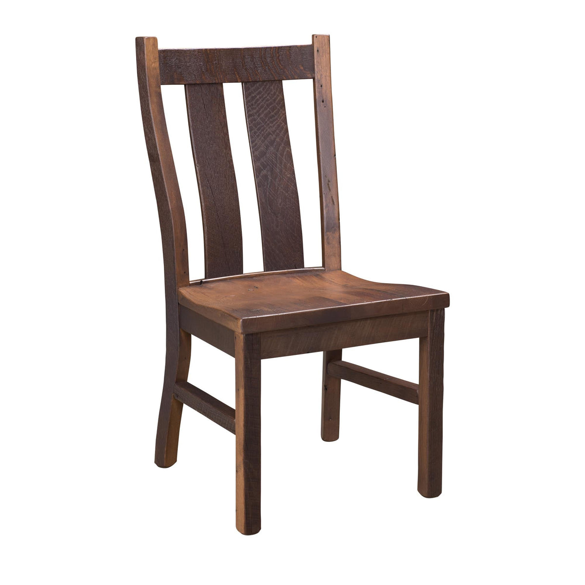Amish Headington Rustic Barnwood Side Chair