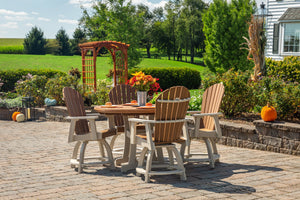 Amish Legacy 54" Round Counter Set: Table & 4 Swivel Chairs lifestyle photo