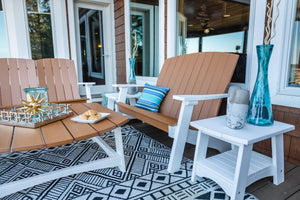 Amish Coastal 3pc Patio Set: 2 Chairs & Coffee Table lifestyle photo