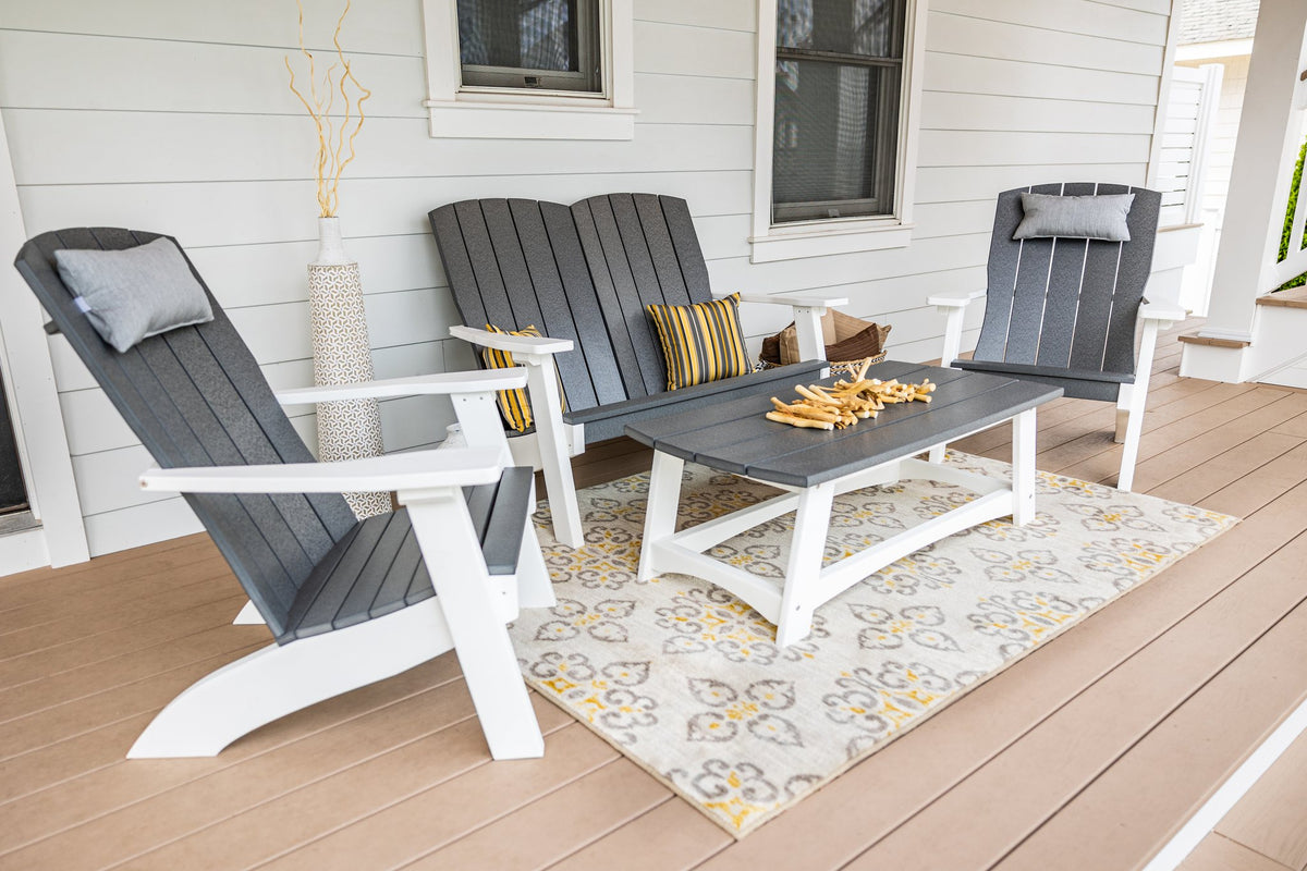 Amish Coastal 3-Piece Patio Set: 2 Chairs & Coffee Table lifestyle photo
