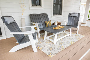 Amish Coastal 3-Piece Patio Set: 2 Chairs & Coffee Table lifestyle photo