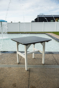 Amish Everyday Value Poly Outdoor Dining Table lifestyle photo