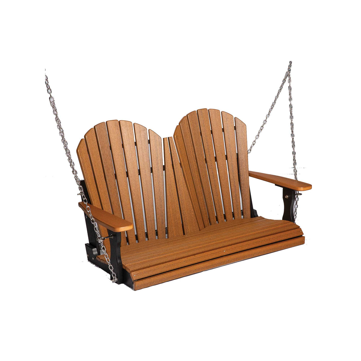 Amish Saranac Poly Patio Adirondack 4’ Swing for Porch