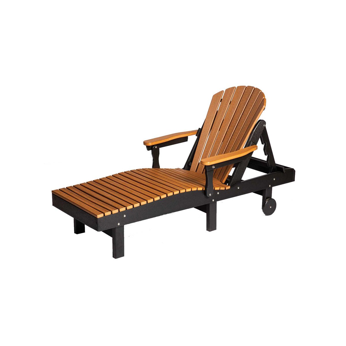 Amish Saranac Poly Patio Adirondack Chaise Lounge