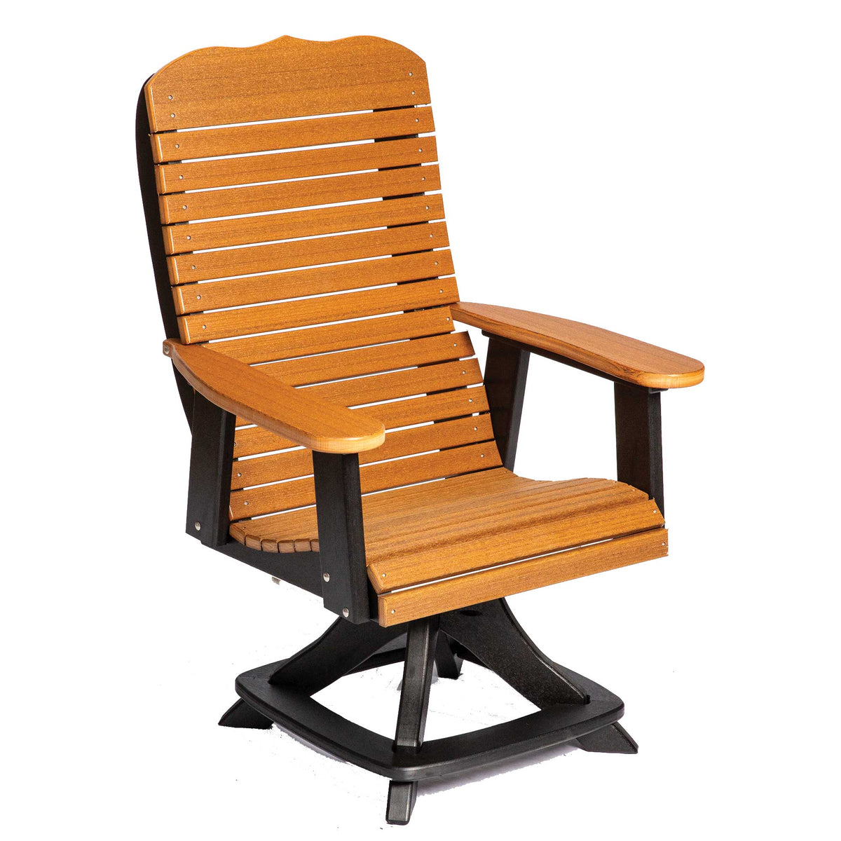 Amish Bar Harbor Poly Patio Swivel Dining Chair