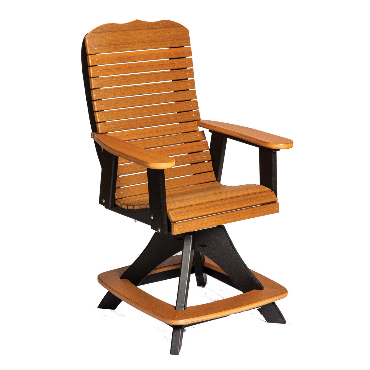 Amish Bar Harbor Poly Patio Swivel Counter Height Chair
