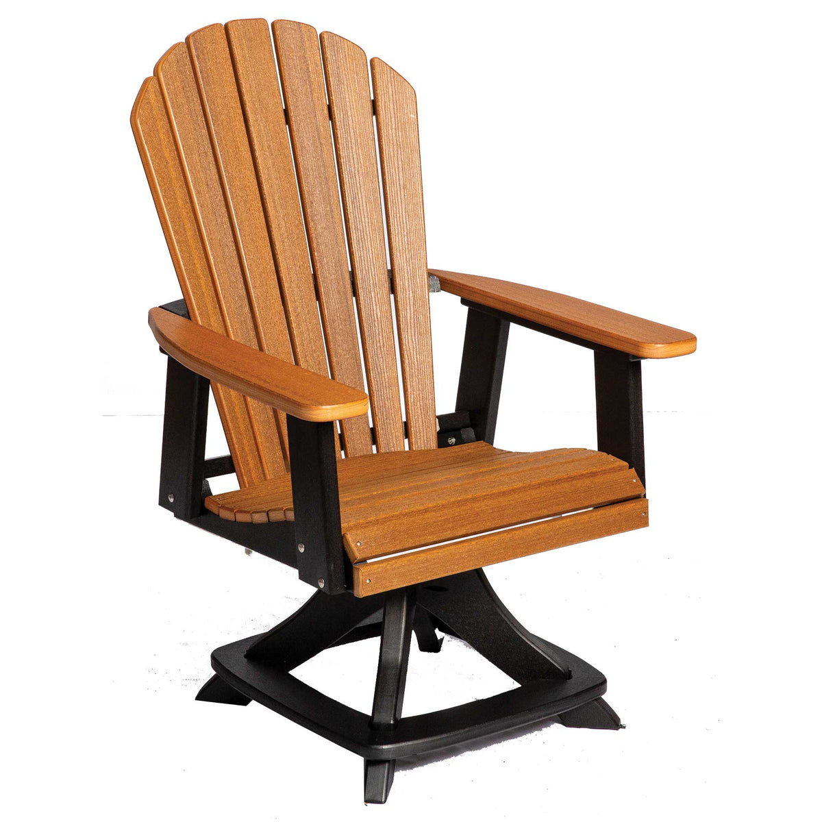 Amish Saranac Poly Patio Swivel Dining Chair