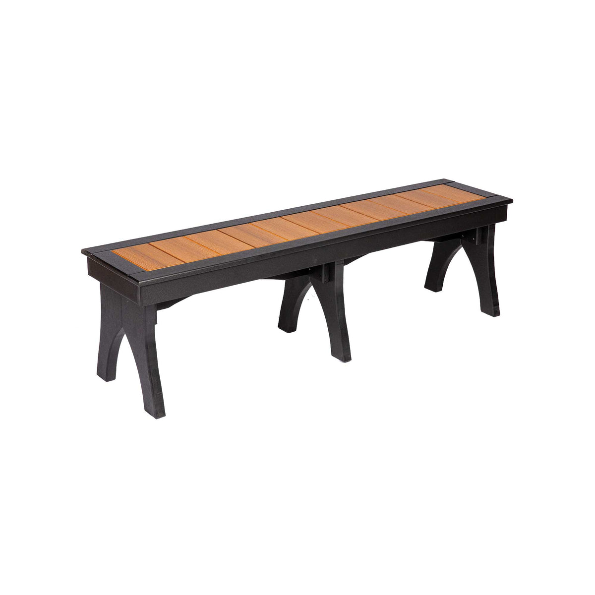 Amish Nashau Poly Patio 15" x 62" Deluxe Bench