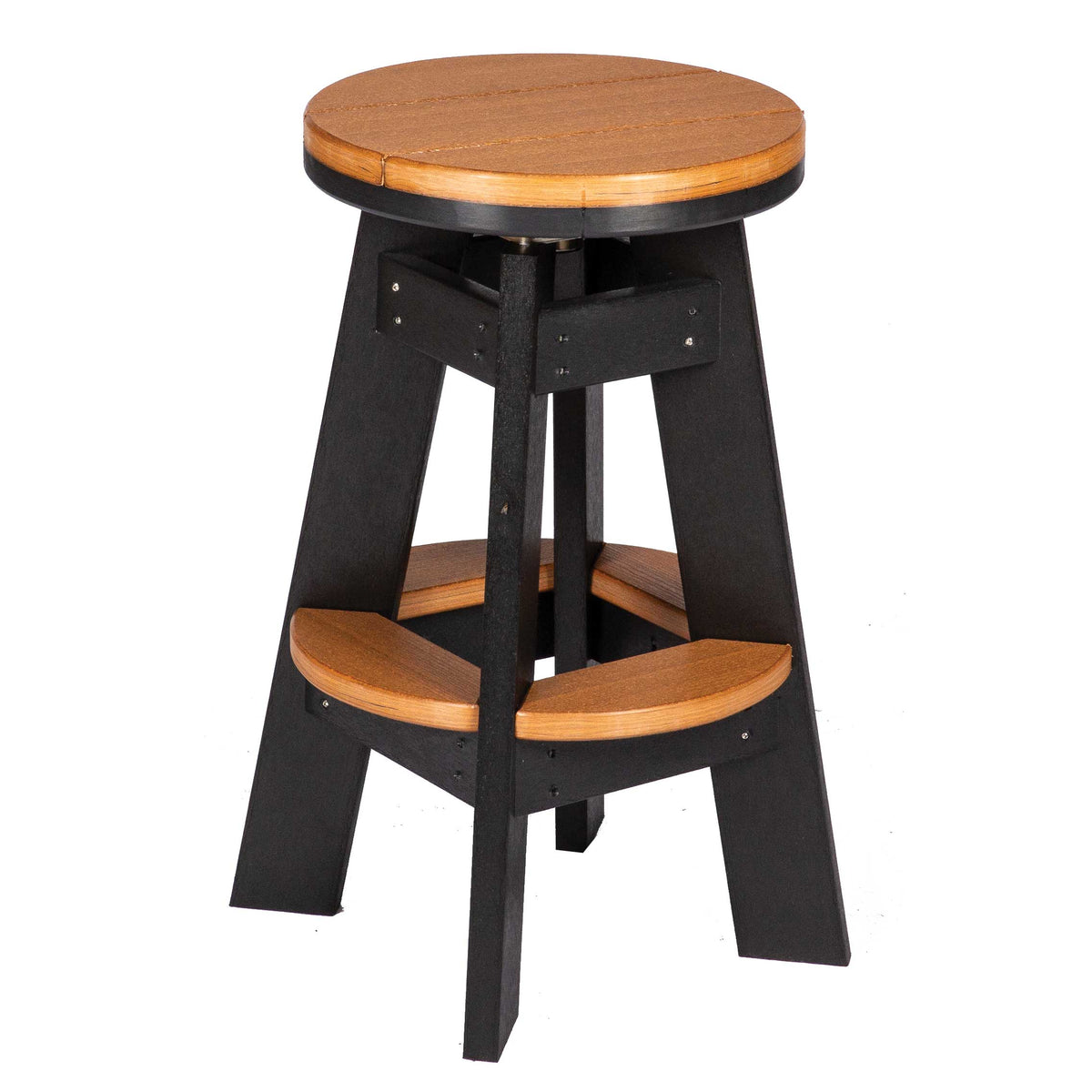 Amish Bayport Poly Patio Swivel Counter Height Stool