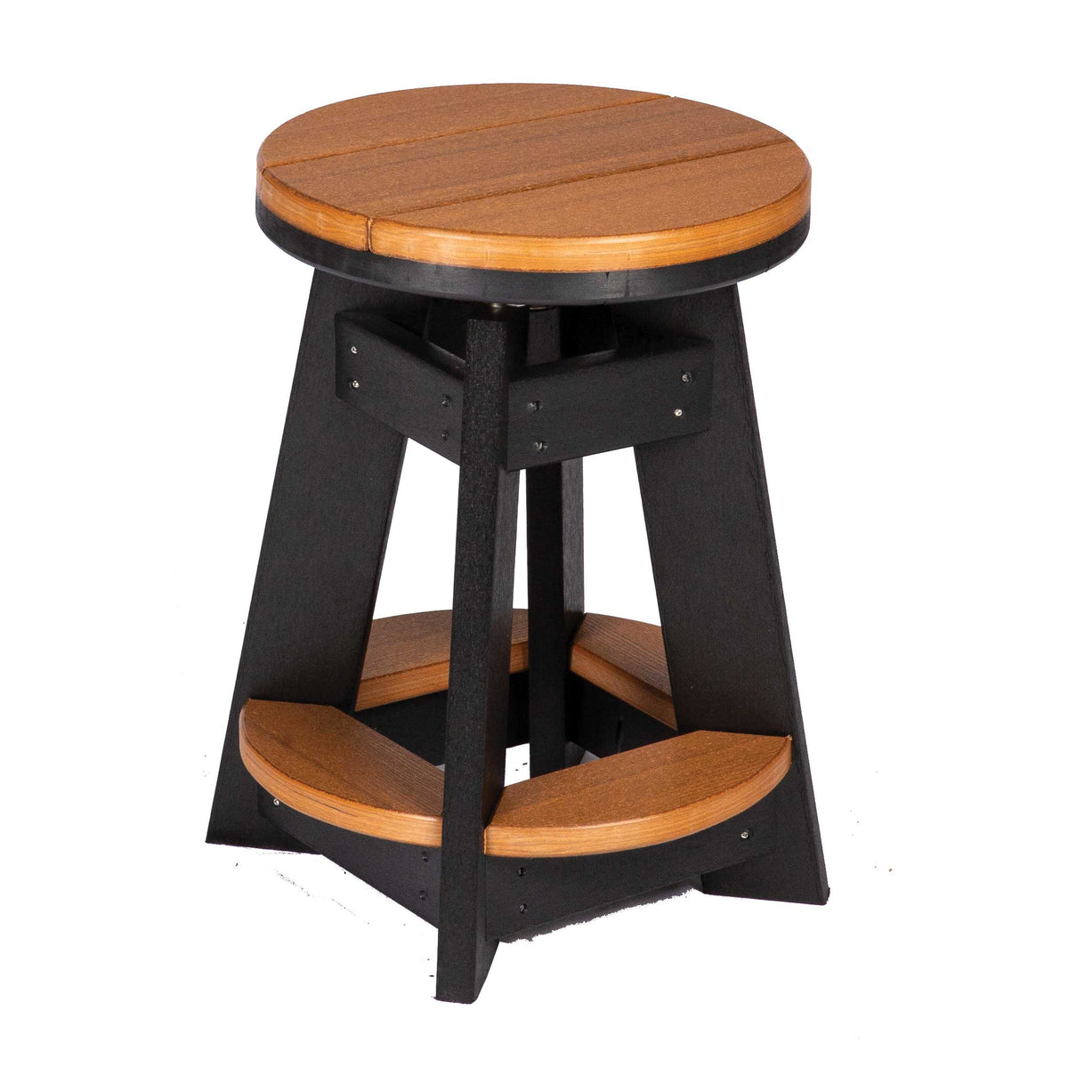 Amish Bayport Poly Patio Swivel Dining Stool