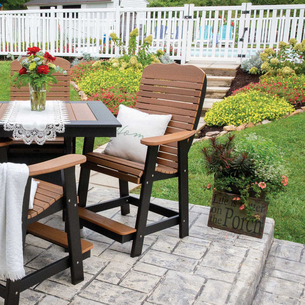 Amish Bar Harbor Poly Patio Counter Height Chair