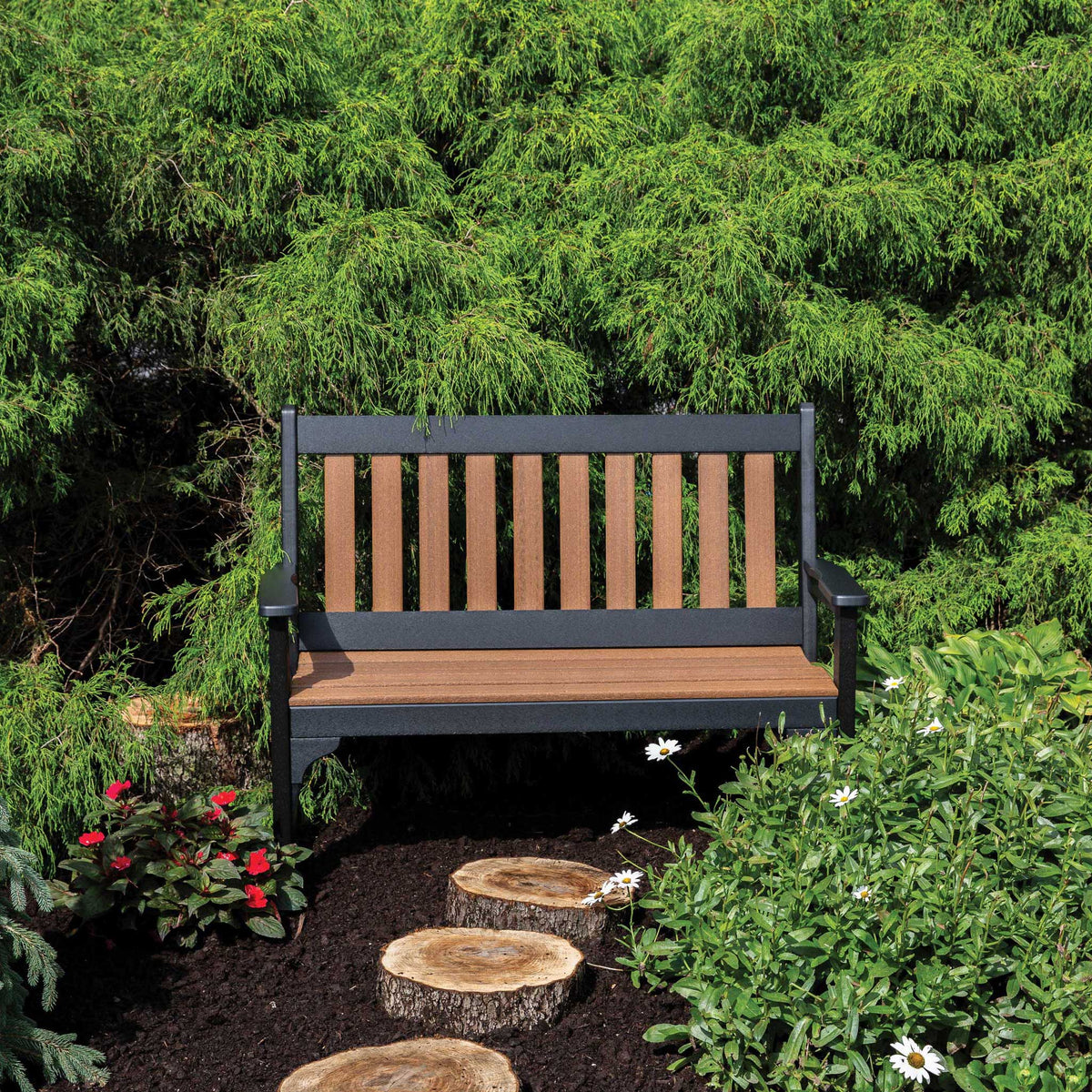 Amish Poly Patio 4’ Dutch Garden Bench