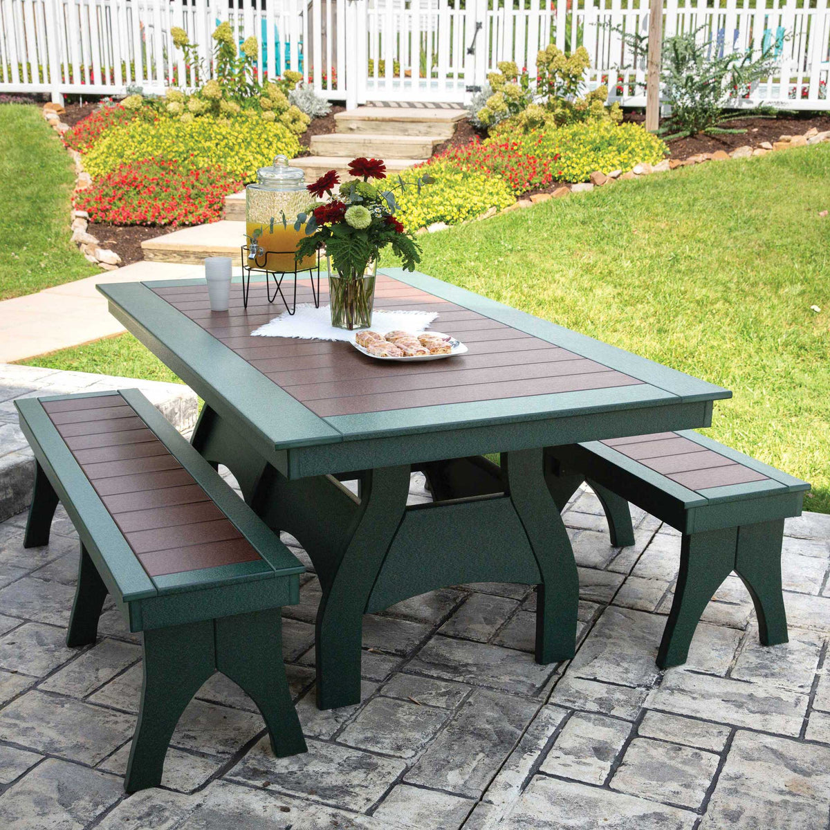 Amish Nashau Poly Patio 42” x 72” Dining Table