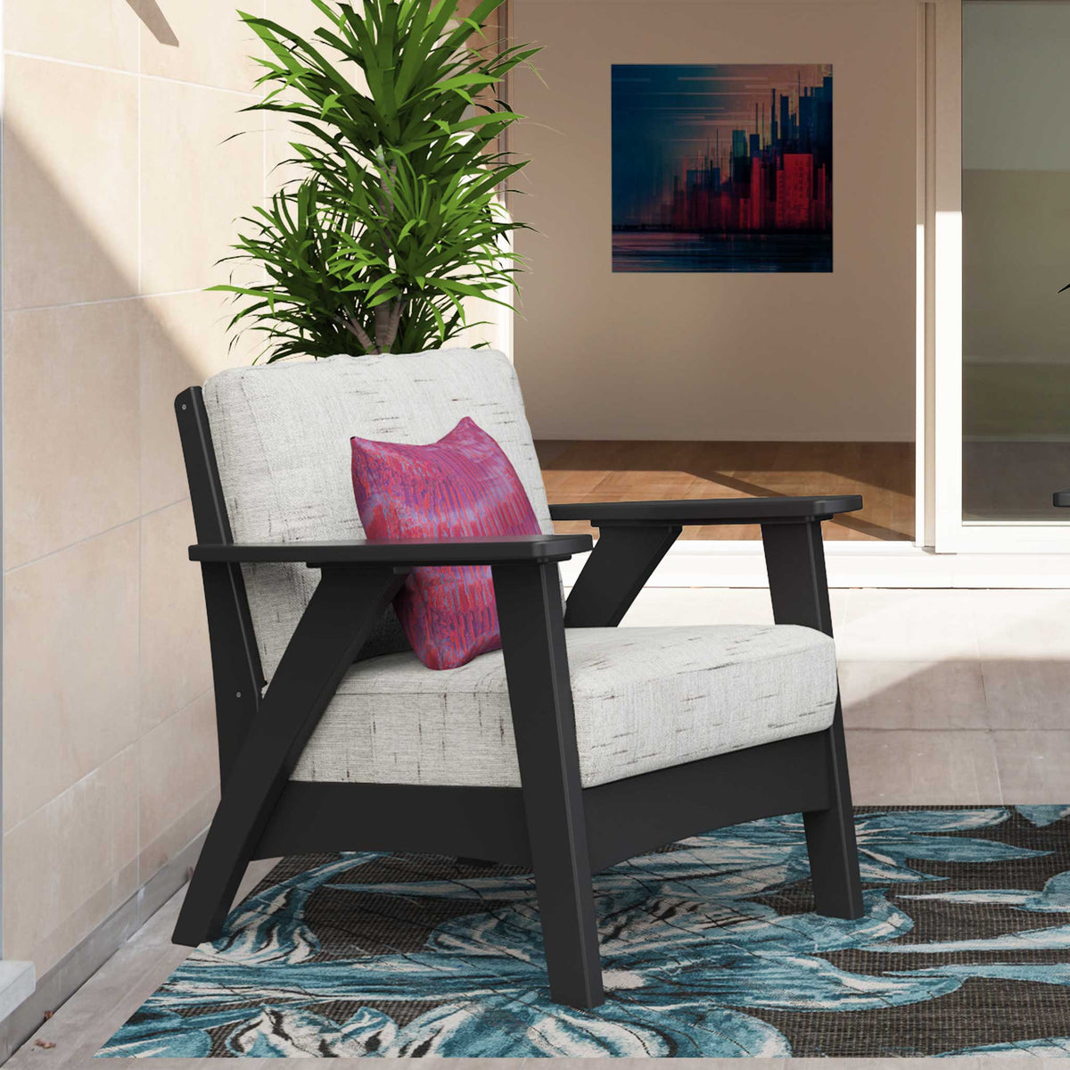 Amish Fernandina Poly Outdoor Cushion Chair