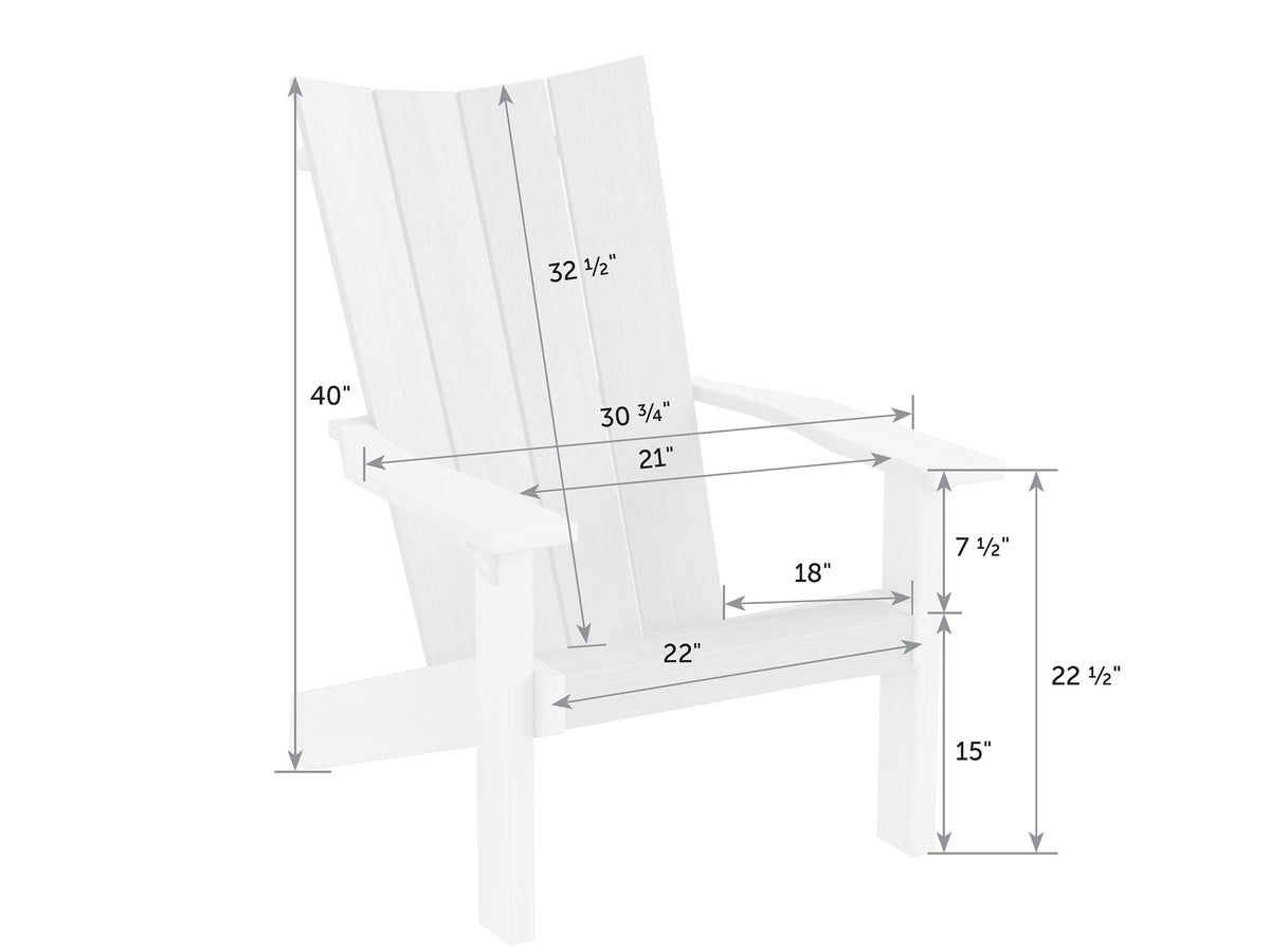 Amish Skyward Adirondack Poly Patio Chair