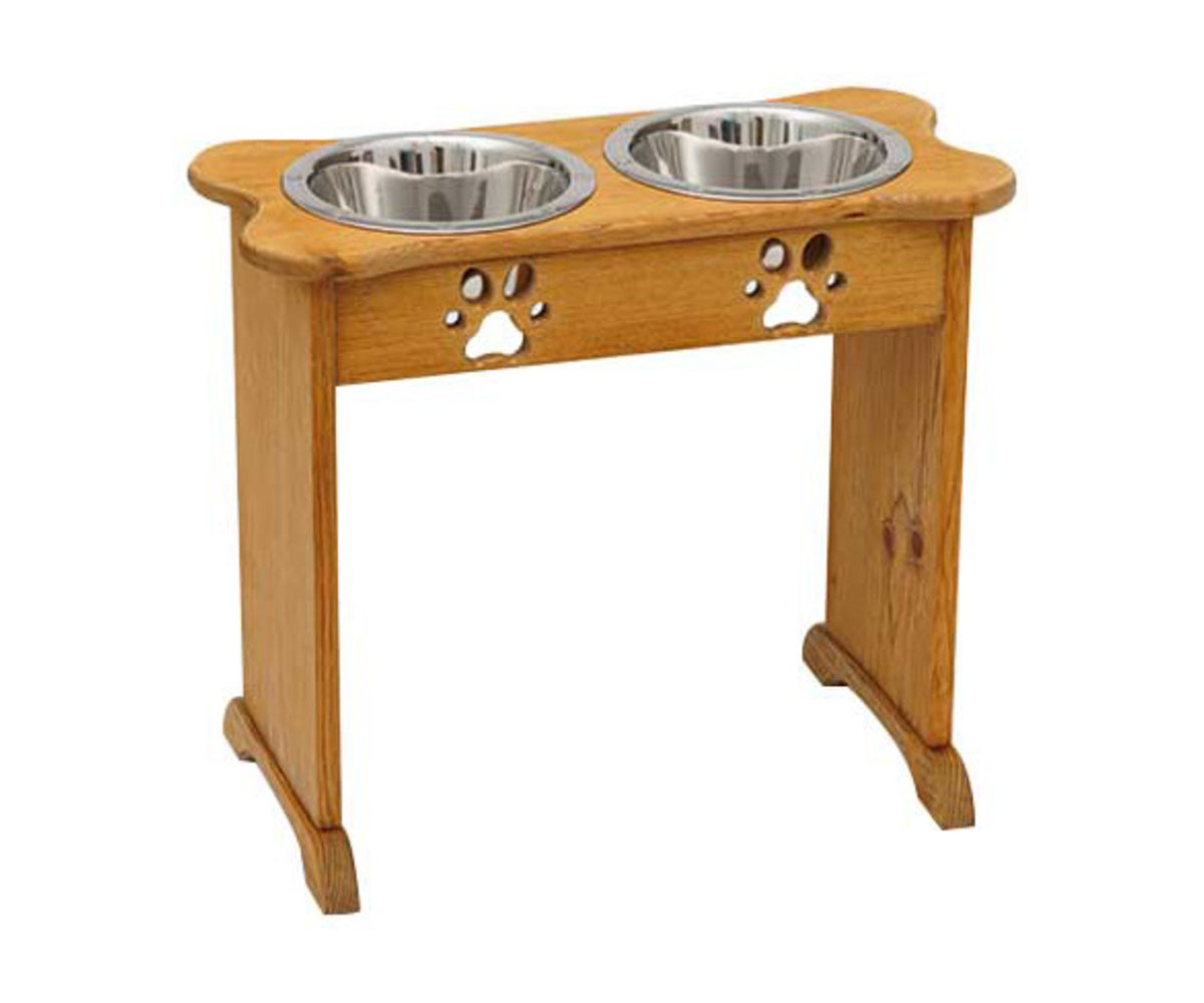 Amish Pet Tall Double Feeder – 20″