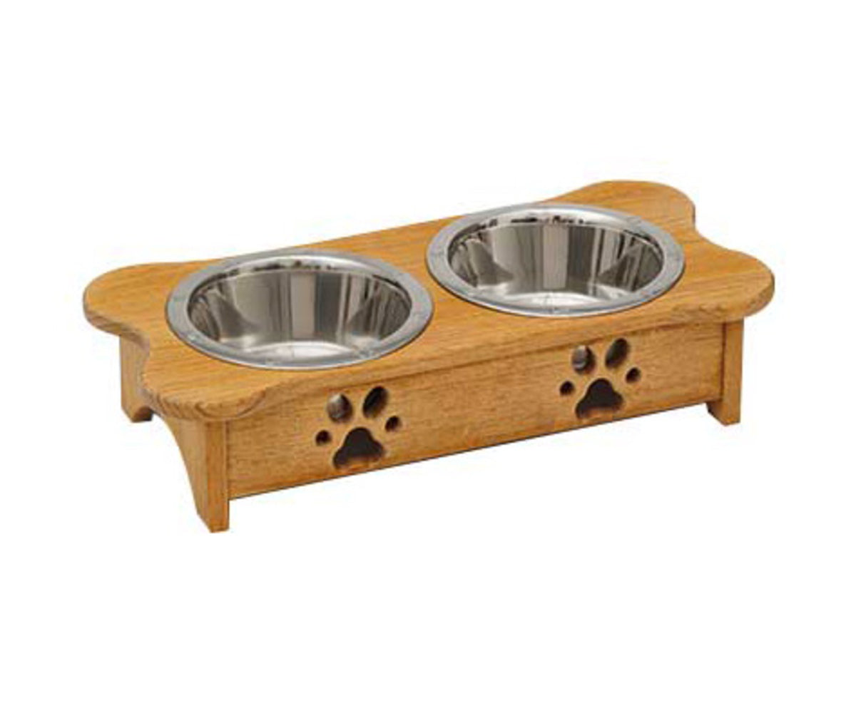 Amish Pet Low Double Feeder