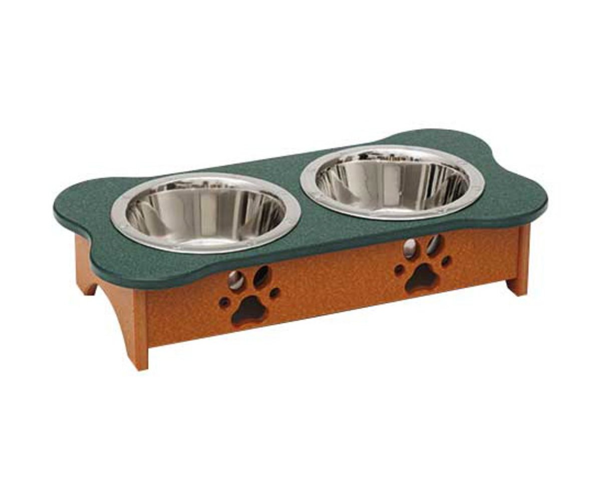 Amish Pet Low Double Feeder