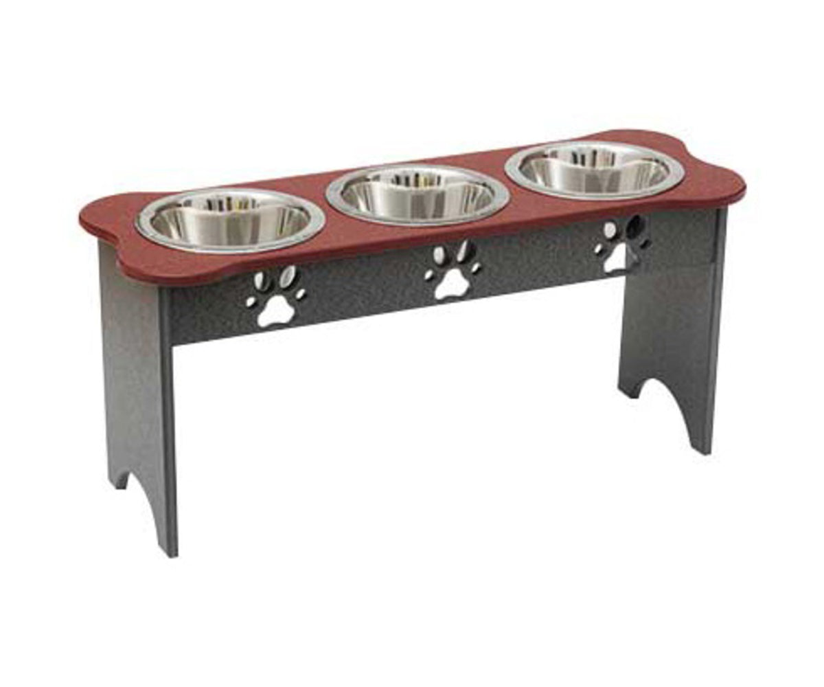 Amish Pet Tall Triple Feeder