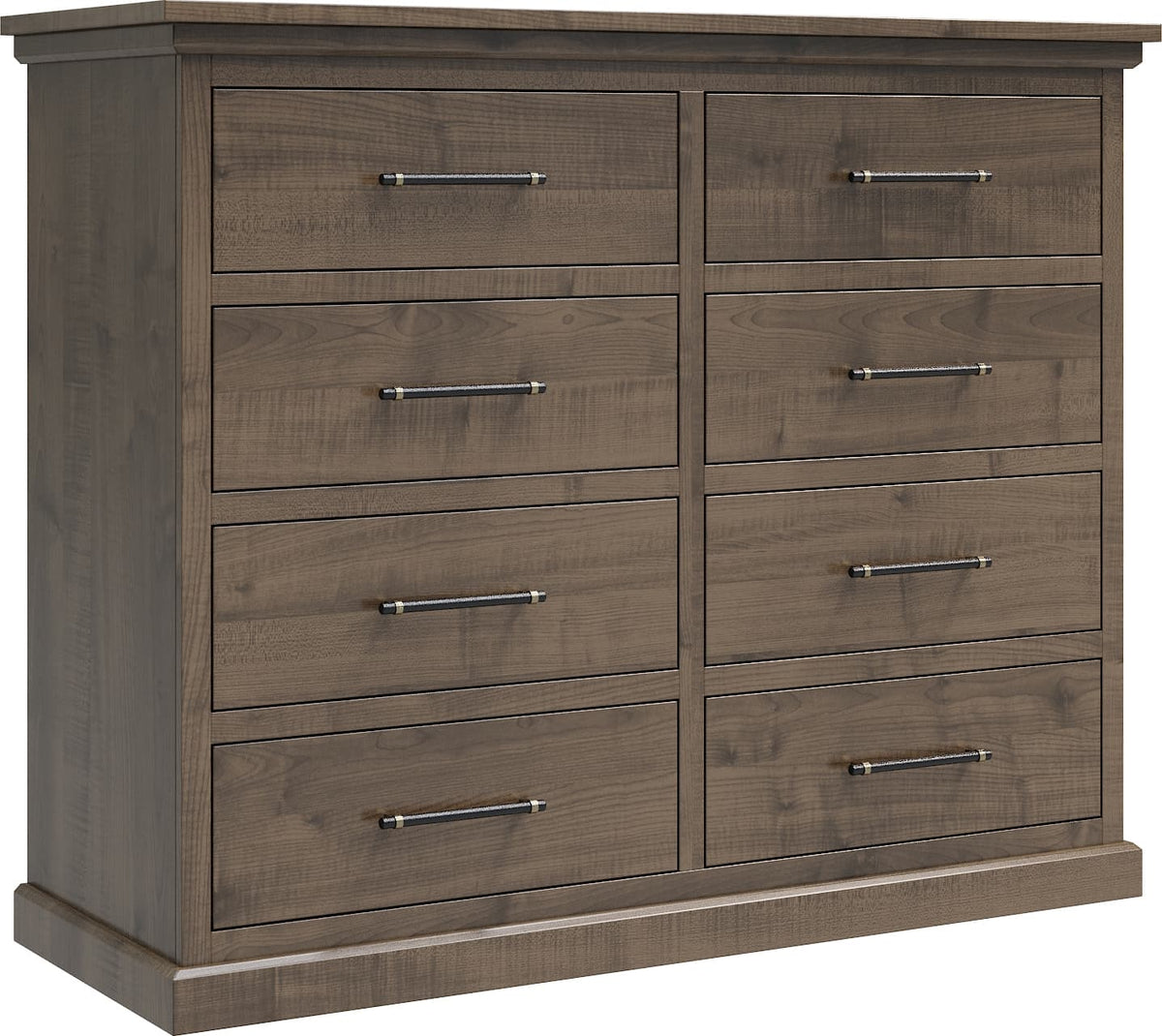 Amish Oia Rustic Barnwood 8 Drawer Dresser