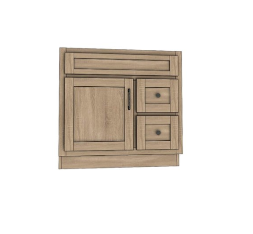 Tocador de baño de una puerta de 36"