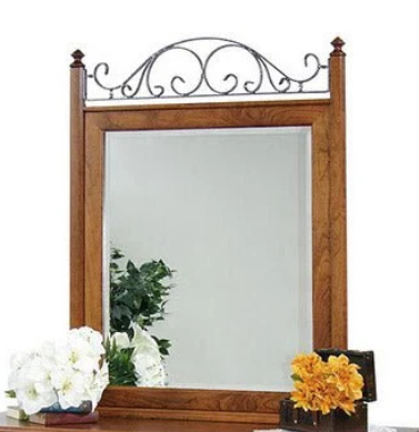 Amish Wellington Vertical Iron Mirror