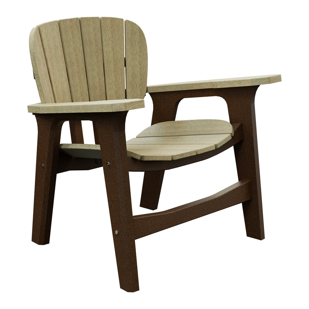 Amish Sierra Nova Poly Patio Chair in Birchwood & Tudor Brown