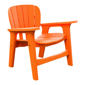 Amish Sierra Nova Poly Patio Chair in Bright Orange