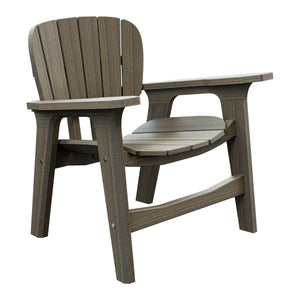 Amish Sierra Nova Poly Patio Chair in Coastal Gray