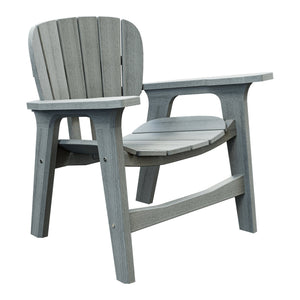 Amish Sierra Nova Poly Patio Chair in Driftwood Gray