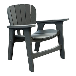 Amish Sierra Nova Poly Patio Chair in Gray