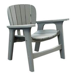 Amish Sierra Nova Poly Patio Chair in Light Gray