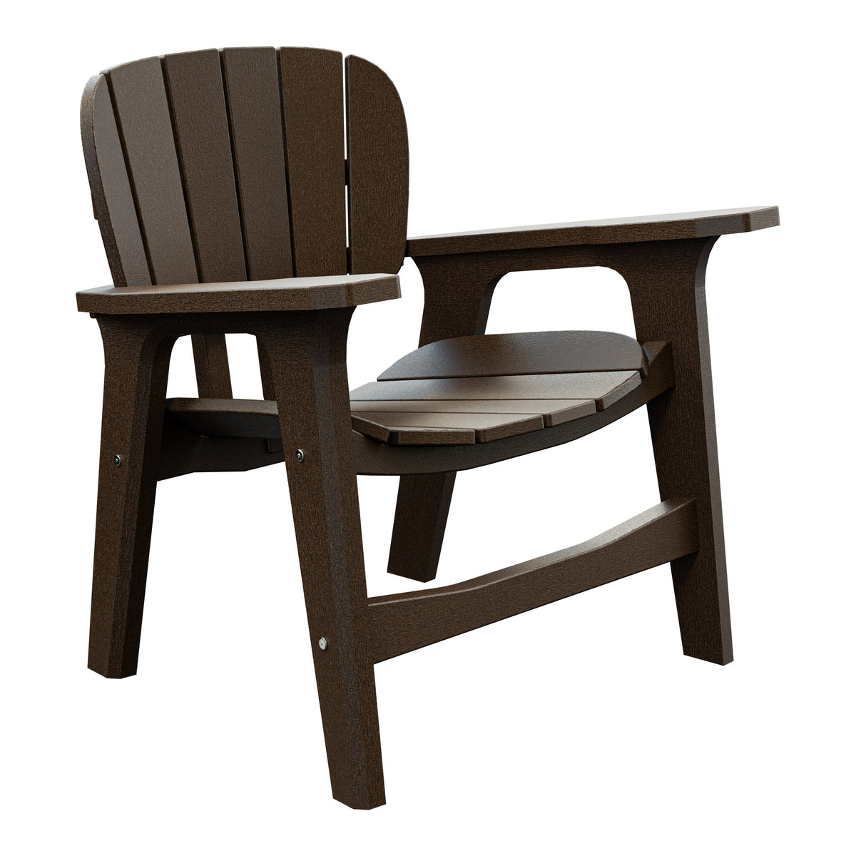 Amish Sierra Nova Poly Patio Chair in Milwaukee Brown