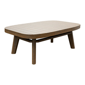Amish Sierra Nova Patio Coffee Table in Antique Mahogany