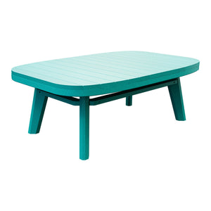 Amish Sierra Nova Patio Coffee Table in Aruba Blue