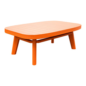Amish Sierra Nova Patio Coffee Table in Bright Orange