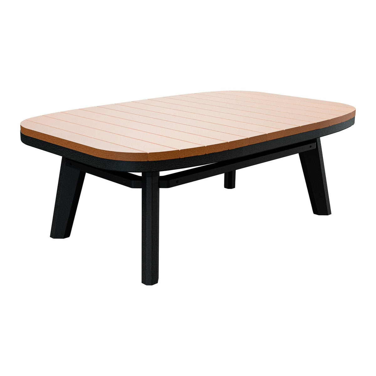 Amish Sierra Nova Patio Coffee Table in Cedar & Black