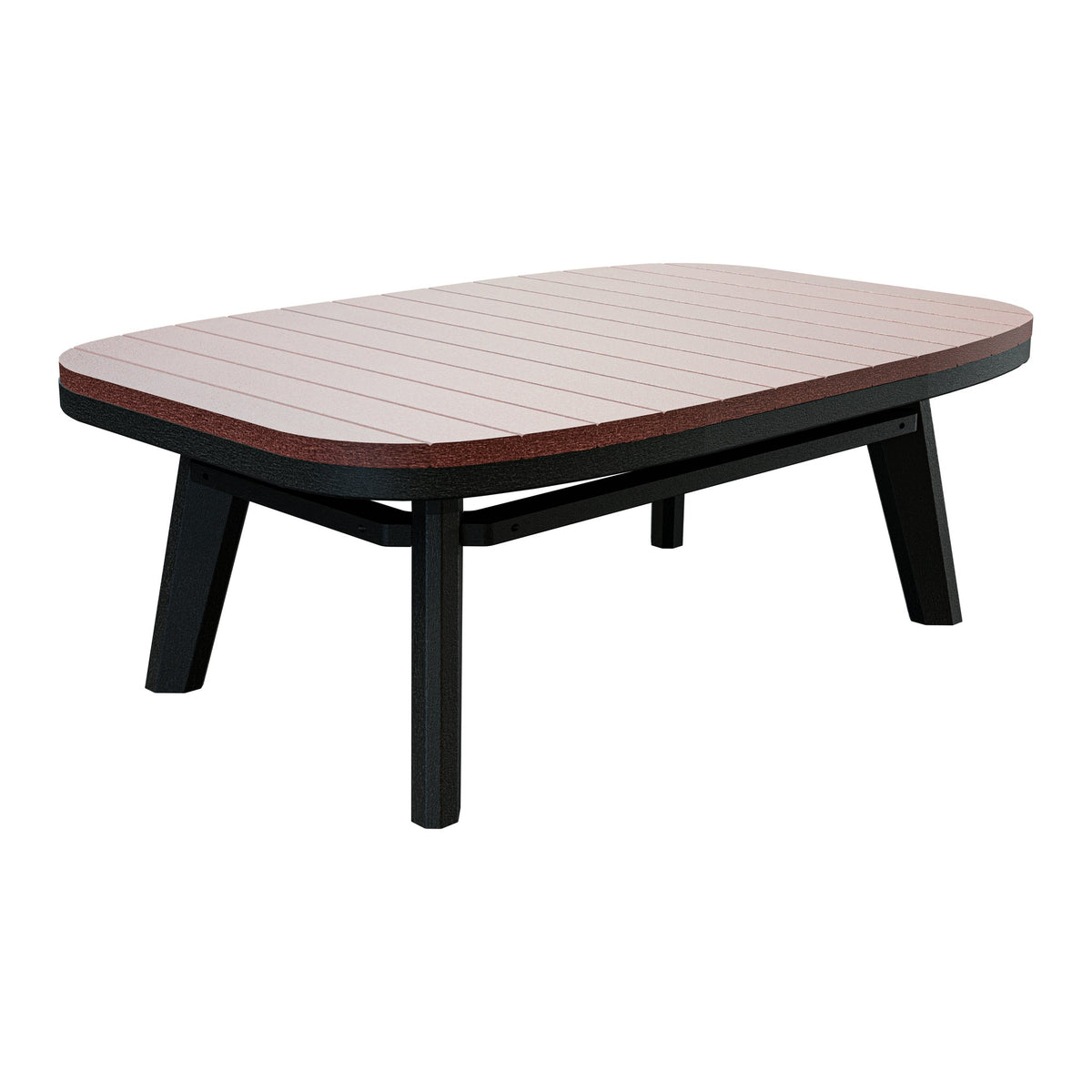 Amish Sierra Nova Patio Coffee Table in Cherrywood & Black