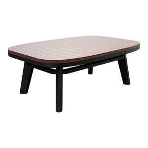 Amish Sierra Nova Patio Coffee Table in Cherrywood & Black