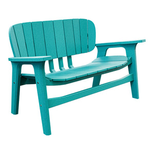 Amish Sierra Nova Poly Love Seat in Aruba Blue