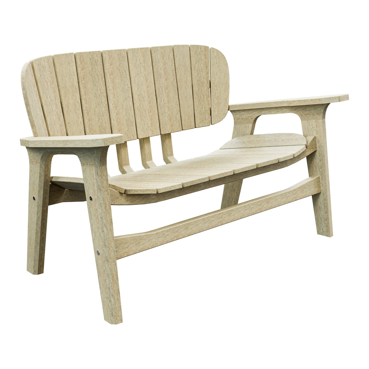 Amish Sierra Nova Poly Love Seat in Birchwood