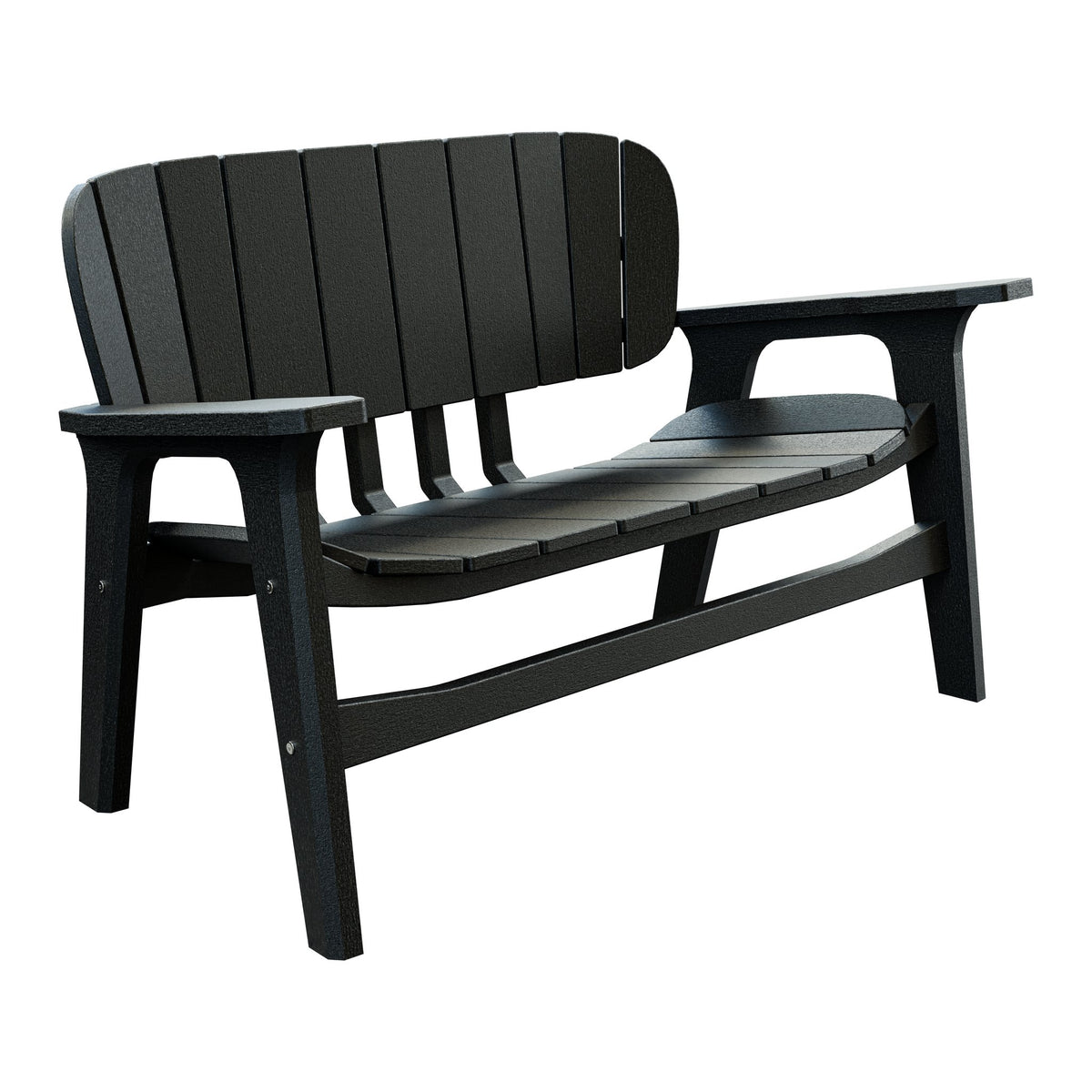 Amish Sierra Nova Poly Love Seat in Black